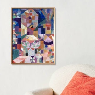 Burggarten abstract - Tranh canvas treo tường danh hoạ Paul Klee