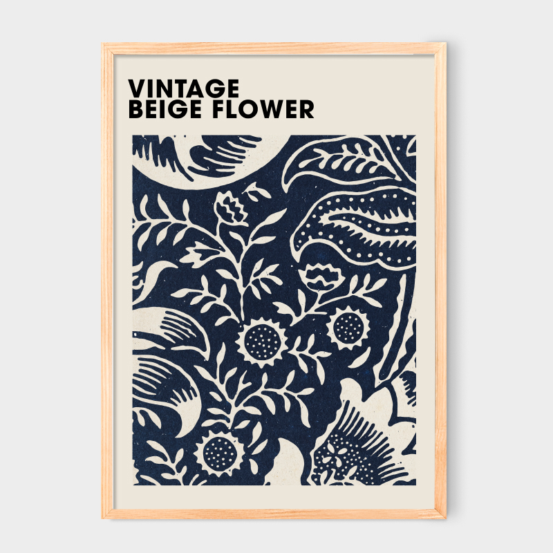 Poster Beige Flower