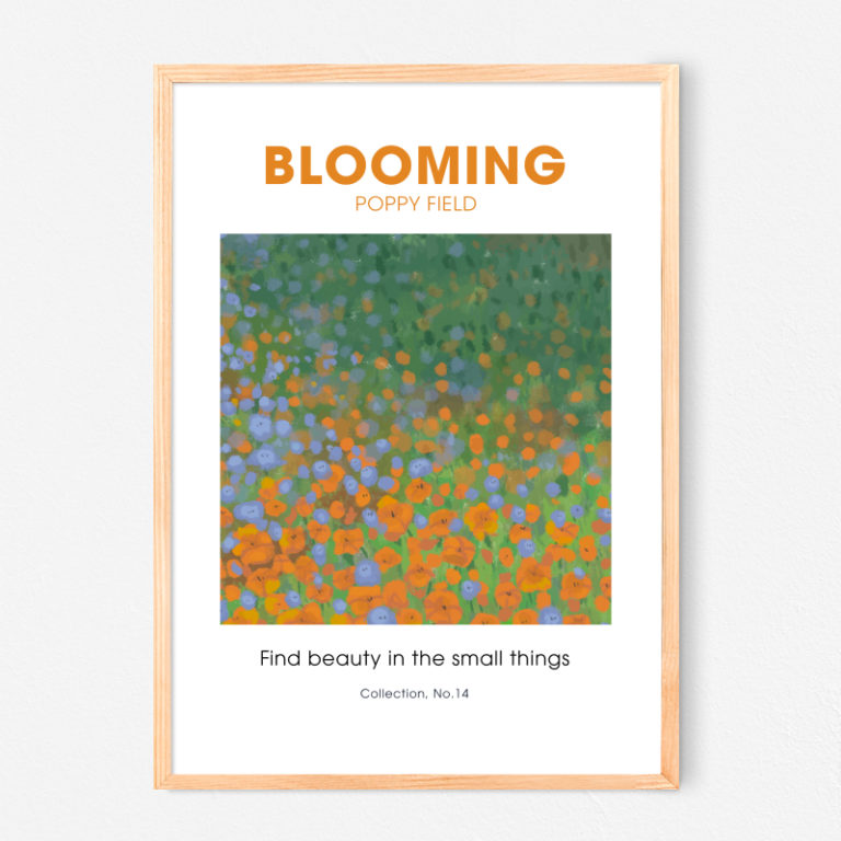 Poster Blooming Poppy Field