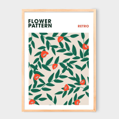 Poster Flower Retro