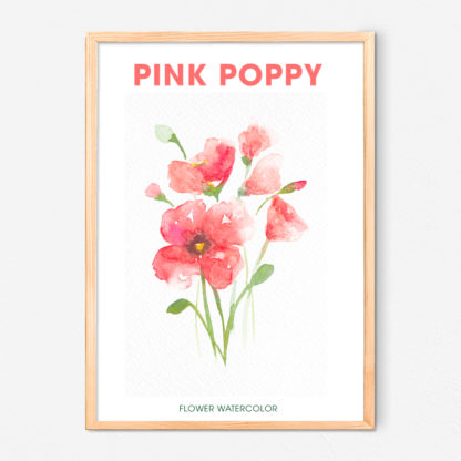 Poster Pink Poppy