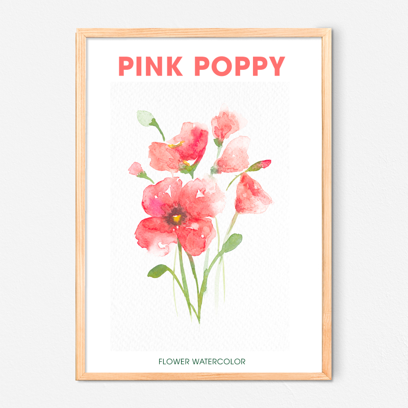 Poster Pink Poppy