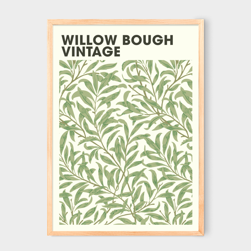 Poster Willow bough vintage