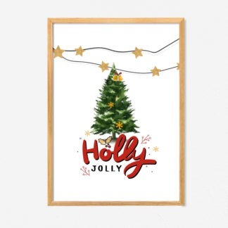 Tranh Noel Holly Jolly Giáng Sinh