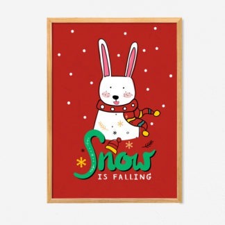 Tranh Noel Snow Is Falling