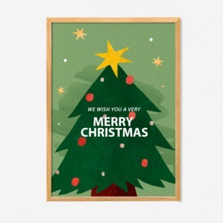 Tranh Noel We Wish You A Merry Chrismas
