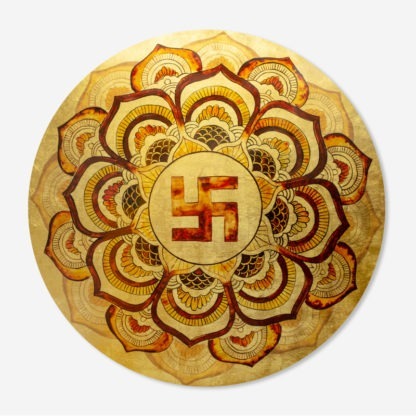 Mandala - Tranh sơn mài dát vàng phòng thờ