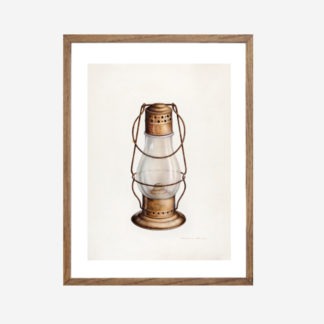 Lantern - Tranh khung kính gỗ sồi 30x42 cm
