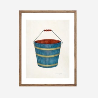 Shaker Bucket - Tranh khung kính gỗ sồi 30x42 cm
