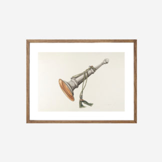 Fire Marshall Trumpet (1939) - Tranh khung kính gỗ sồi 30x42cm
