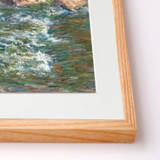 Tranh phong cảnh biển Ghềnh đá trên sông - Claude Monet