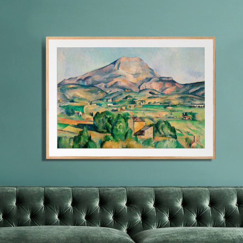 Ngọn Núi Sainte Victoire - Tranh Phong Cảnh Núi Đồi - Paul Cézanne -