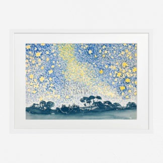 Tranh vẽ phong cảnh bầu trời sao -  Henri Edmond Cross