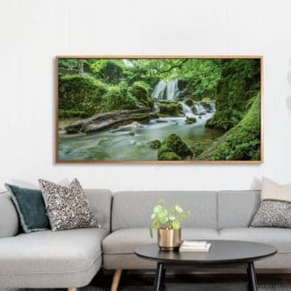 Tranh phong cảnh thiên nhiên hồ nước trong xanh - Tranh canvas