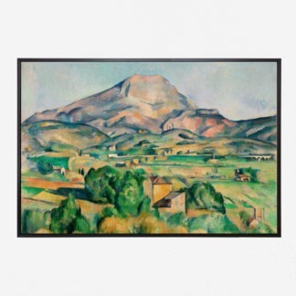 Tranh canvas phong cảnh châu Âu Sainte Victoire - Paul Cezanne 80x100