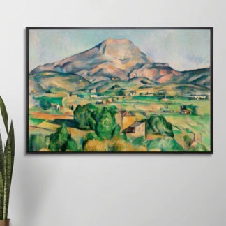 Tranh canvas phong cảnh châu Âu Sainte Victoire - Paul Cezanne 80x100