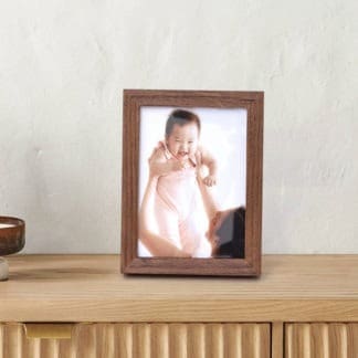 Khung Ảnh Để Bàn Gỗ Sồi Màu Nâu S1 13x18cm