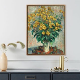 Jerusalem Artichoke Flowers - Tranh canvas treo tường Claude Monet