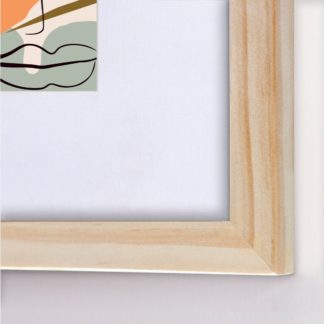 Tranh line art minimalist MI5 - Tranh khung kính