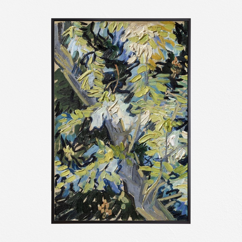 Tranh phong cảnh thiên nhiên Nhánh lá rừng - tranh canvas danh họa Vincent van  Gogh