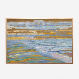 Tranh trừu tượng phong cảnh biển - Tranh canvas danh họa Piet Mondrian