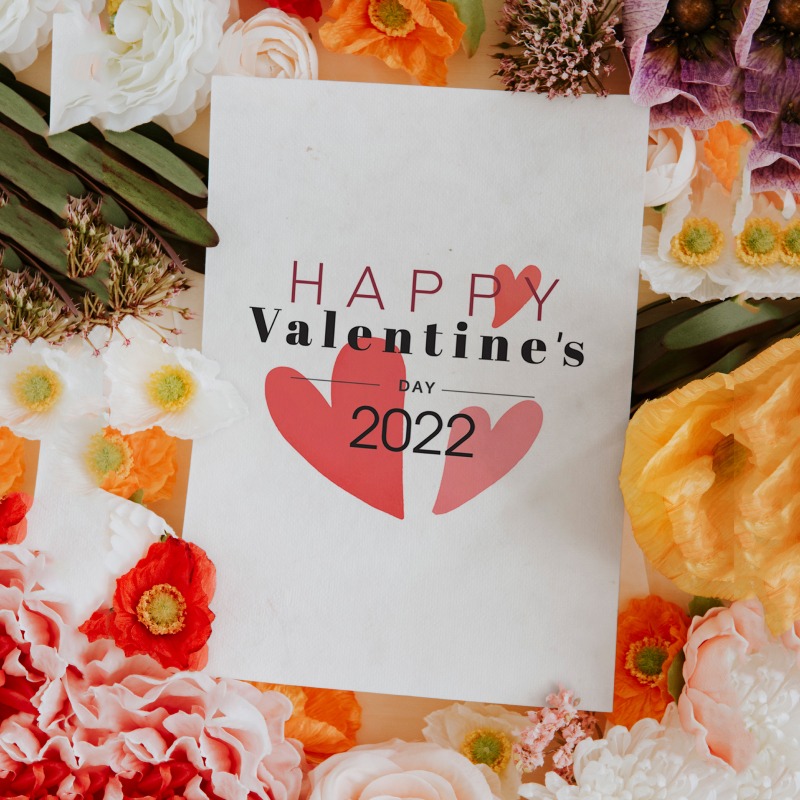 Thiệp quà tặng Happy Valentine's day 2022