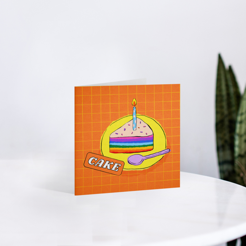 Thiệp quà tặng chúc mừng sinh nhật Cake - Thiệp chúc mừng đẹp 2022
