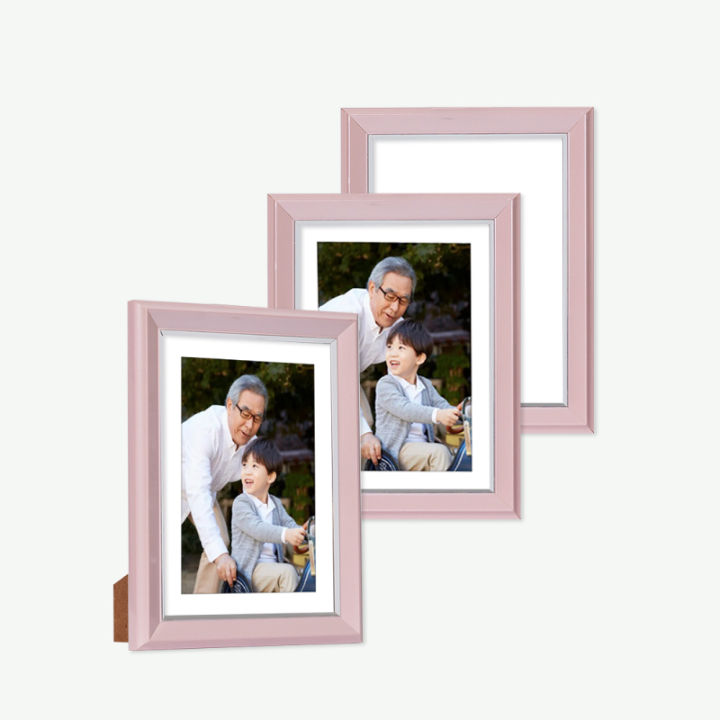 Bộ 03 Khung Ảnh Để Bàn Pink Frame | Khung Composite | Miahome.Vn