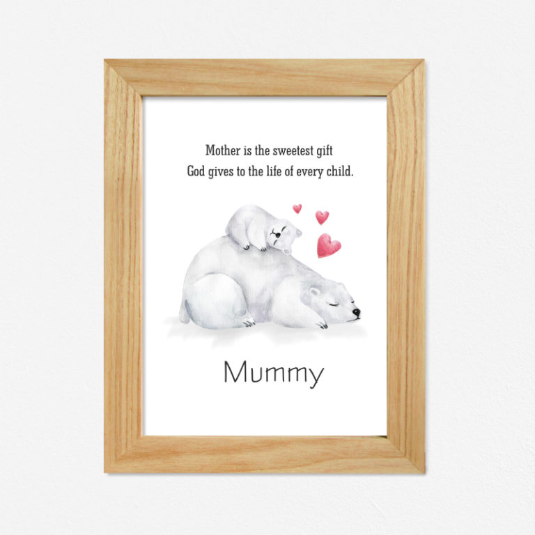Mummy - Postcard in tên theo yêu cầu