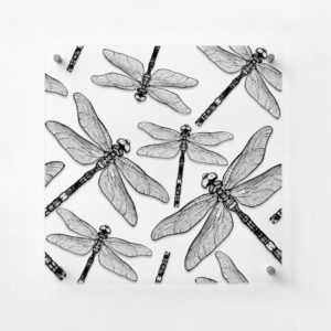 Dragonfly - Tranh kính đàn chuồn chuồn 3D - 141047