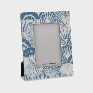 Blue shell 10x15 - Khung ảnh để bàn sơn mài hoạ tiết vỏ sò | quà tặng sinh nhật, khung ảnh gia đình- KSM02A