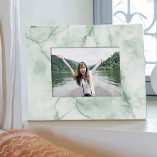 Green Marble 13x18 - Khung ảnh để bàn sơn mài hoạ tiết vân đá cẩm thạch | quà tặng sinh nhật, khung ảnh gia đình- KSM09A