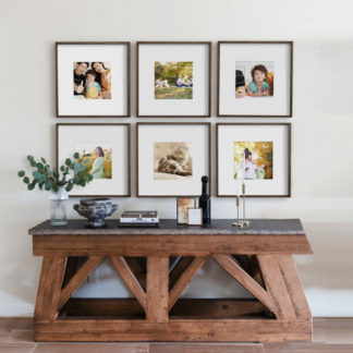 My Home | Bộ khung ảnh treo tường trang trí nhà 6 bức, gỗ sồi nâu - MH6B