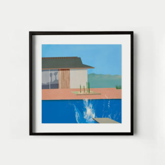 Swiming pool - Tranh vẽ cảnh hồ bơi David Hockney 53x53cm- 140920