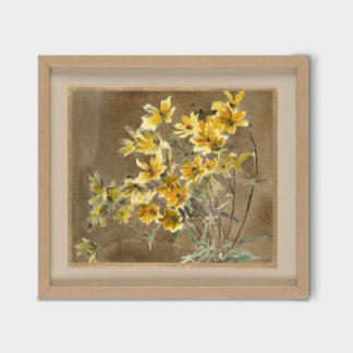 Tranh hoa vàng khung kính - 140915