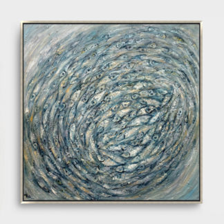 Mystery ocean - Tranh sơn dầu sáng tác đại dương bí ẩn 110x110cm - 939