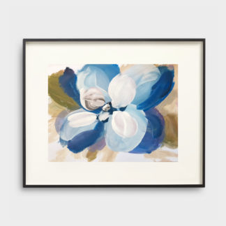 Tranh hoa xanh trừu tượng - KK 143202