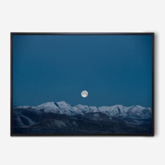 Tranh canvas phong cảnh đêm trăng trên dãy núi hùng vĩ 60x80