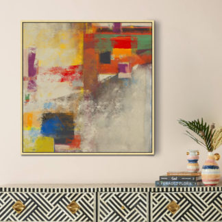 Modern colorful - Tranh canvas treo tường 80x80 cm