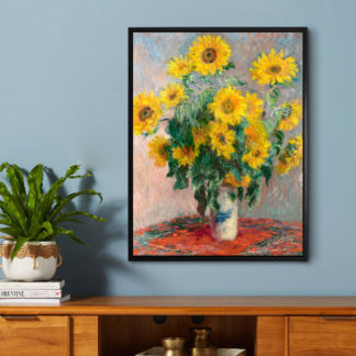 Bouquet of sunflowers - Tranh canvas treo tường danh hoạ Claude Monet
