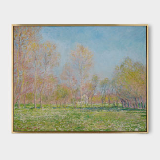 Tranh phong cảnh châu Âu Spring in Giverny (1890) Claude Monet - Tranh canvas