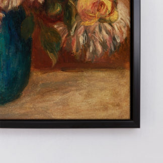Flowers in a green vase - Tranh canvas treo tường danh hoạ Pierre-Auguste Renoir