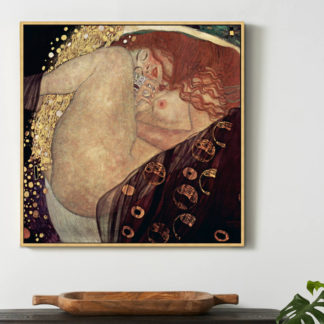 Nhan sắc Danae  - Tranh canvas trang trí treo tường Gustav Klimt
