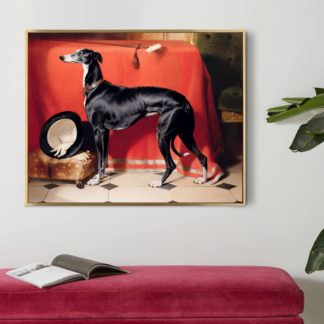 Tranh con chó mực - canvas treo tường Sir Edwin Landseer