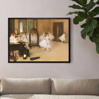 Tranh canvas cổ điển Châu Âu  Lợp học khiêu vũ - Edgar Degas