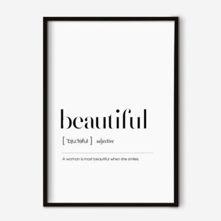 Beautiful - Tranh chữ typography