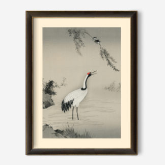 A traditional portrait of a beautiful Japanese crane by Kano Motonobu (1476-1559)-428178-jpeg 1