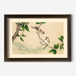 Gossiping Sparrows (18th Century) painting in high resolution by Zhang Ruoai-id-2825038-jpeg