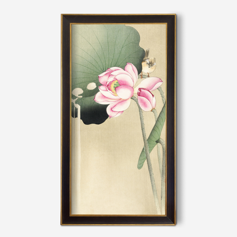 Songbird and Lotus (1900 - 1936) by Ohara Koson (1877-1945