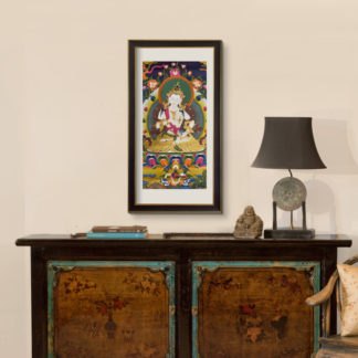 Tranh Phật Bạch Độ Mẫu - Tranh treo bàn thờ Phật cao cấp 40x80